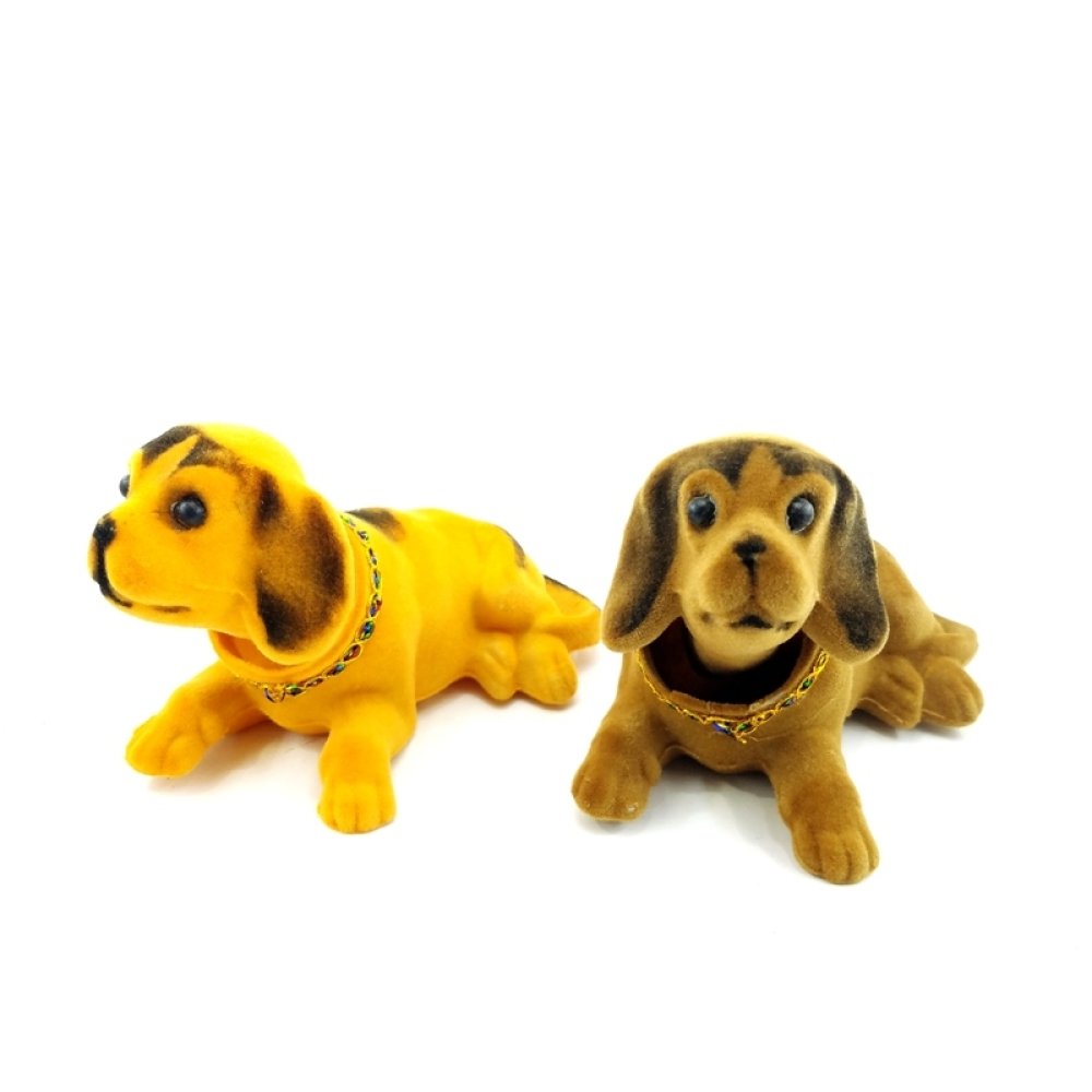 Toptan Kafası Sallanan Köpek Araba Süsü Beyaz Renk