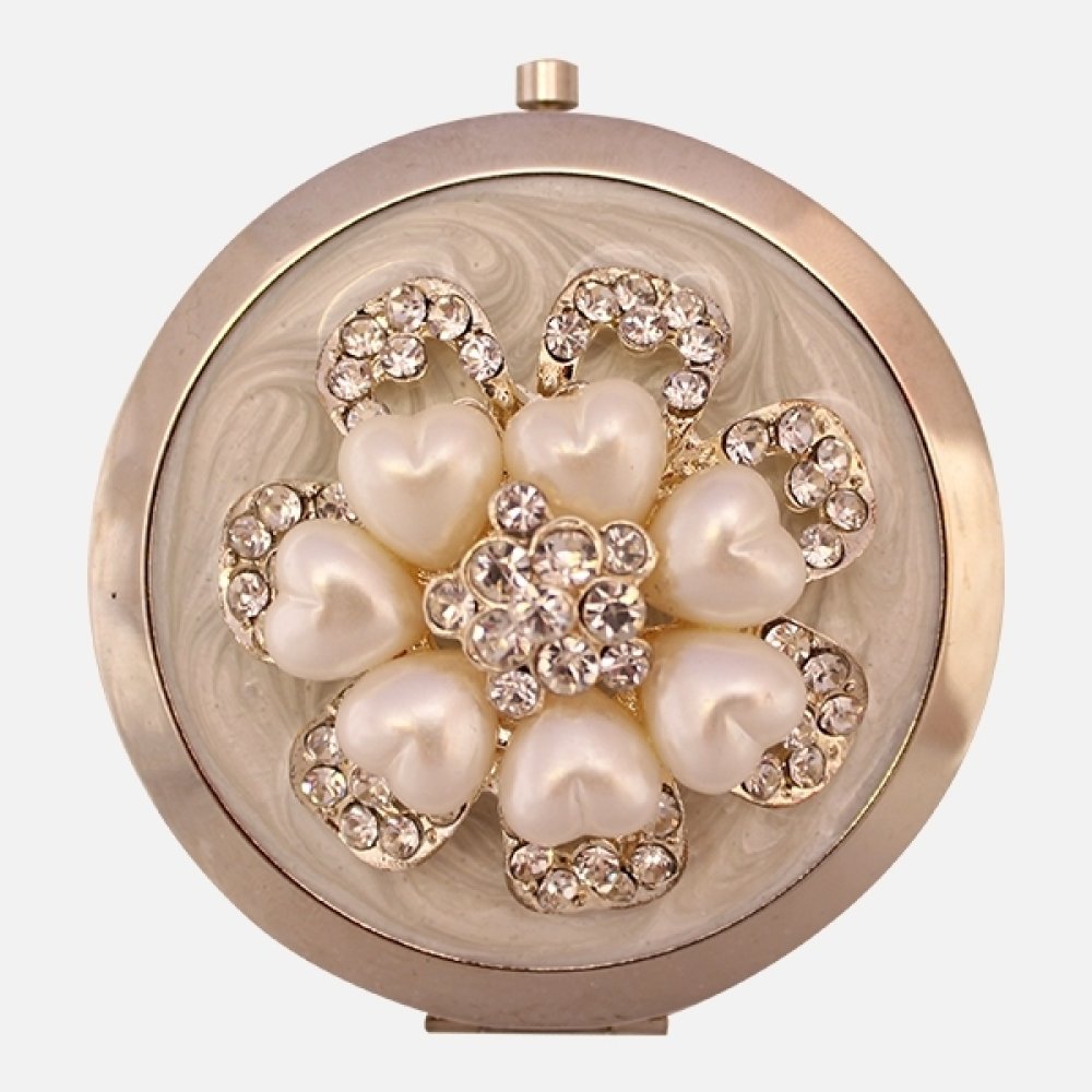 Toptan Kalp İncili Makyaj Aynası