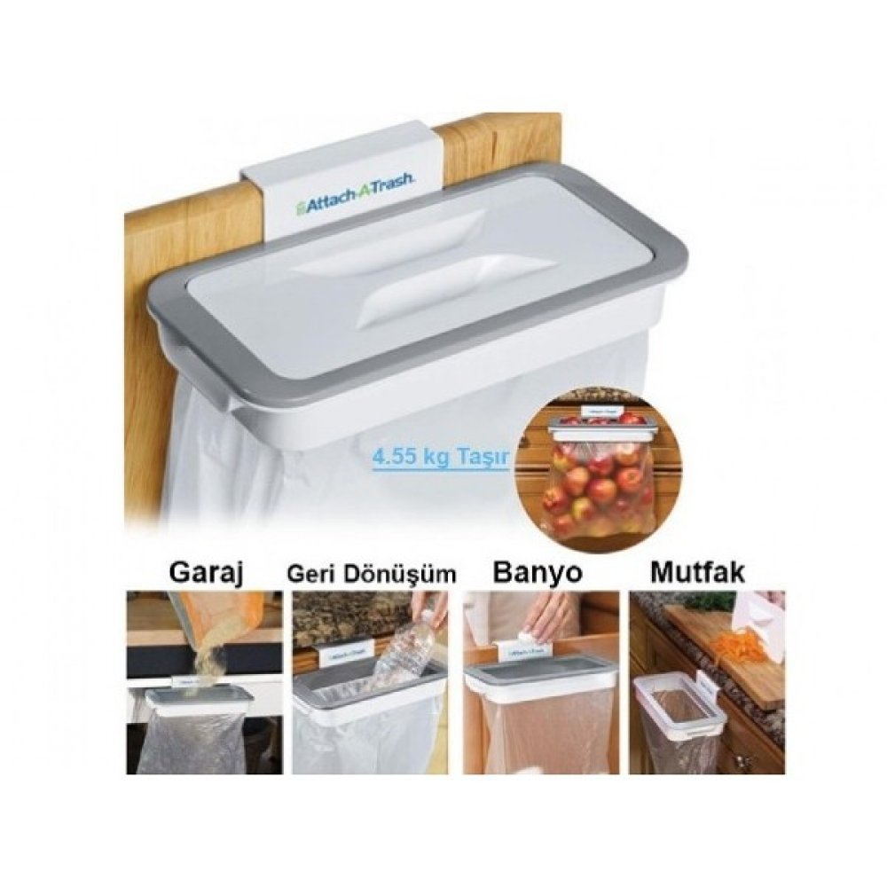 Toptan Kapaklı Çöp Poşeti Tutucu Aparat