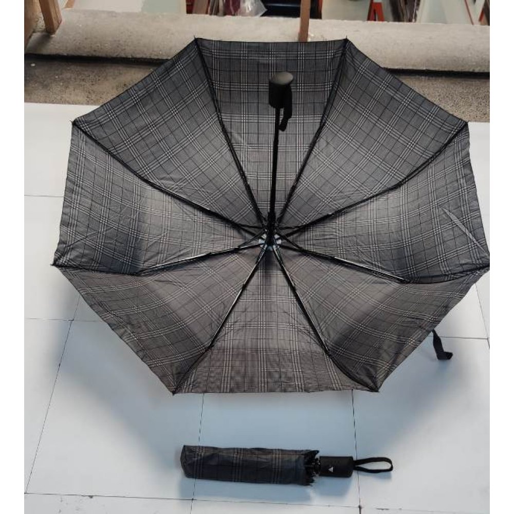 Toptan Katlanabilir Ucuz Kareli Erkek Şemsiye
