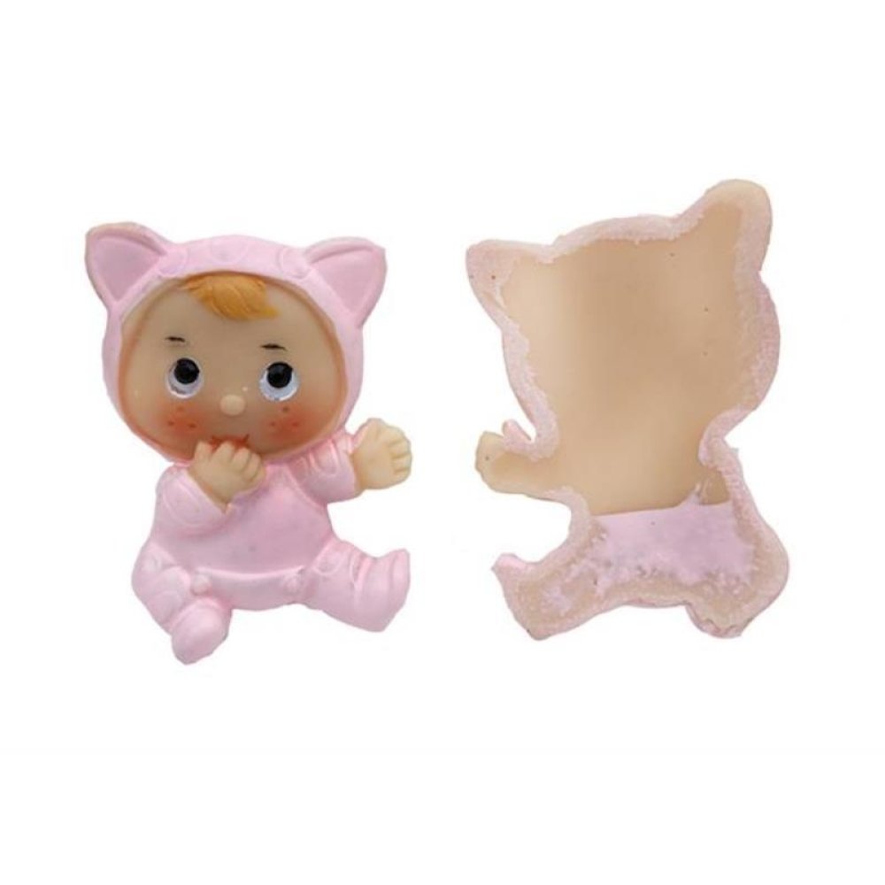 Toptan Kedi Kostümlü Bebek Şekeri Biblosu