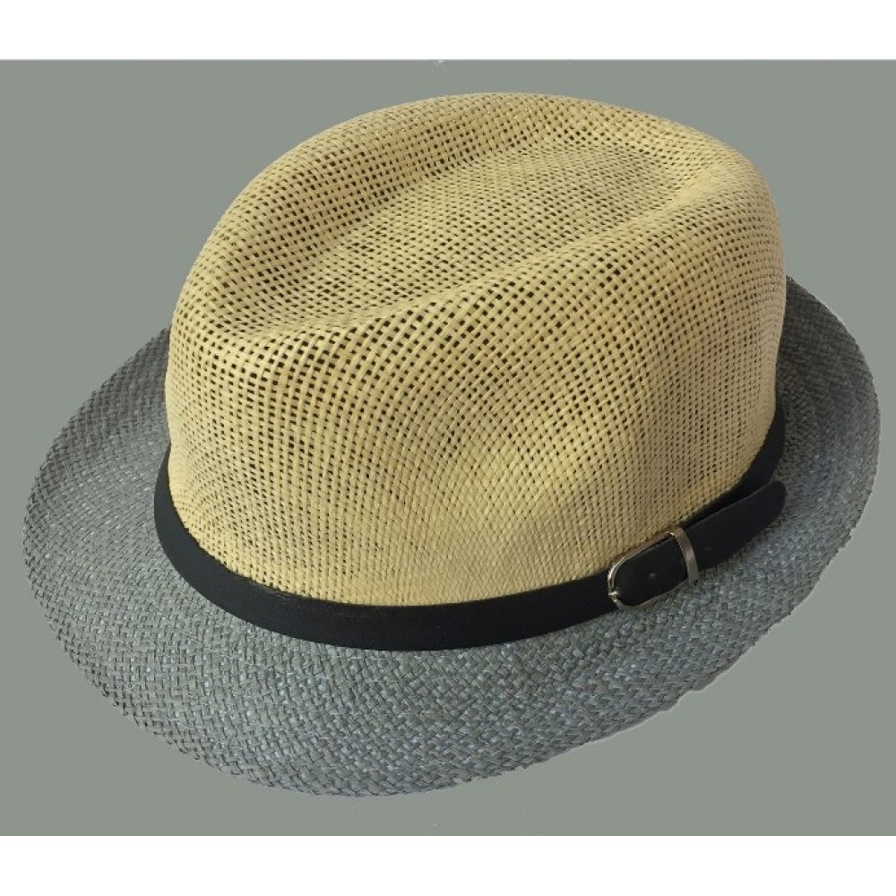 Toptan Kemer Aksesuarlı 2 Renkli Hasır Fötr Şapka