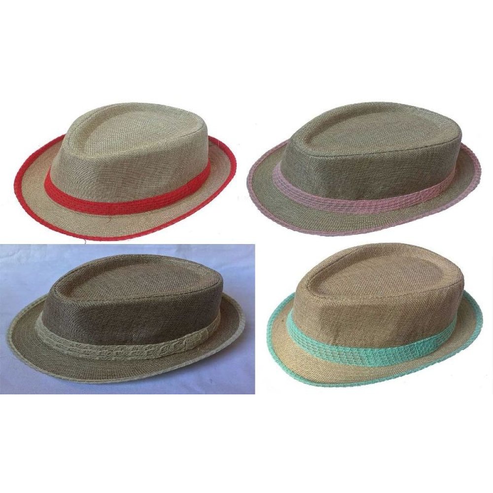 Toptan Kenarları Dantelli Yazlık Keten Fötr Şapka