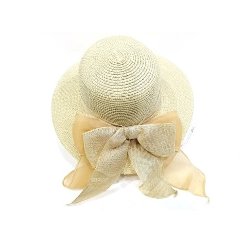 Toptan Keten Kurdelalı Yazlık Hasır Şapka 2A