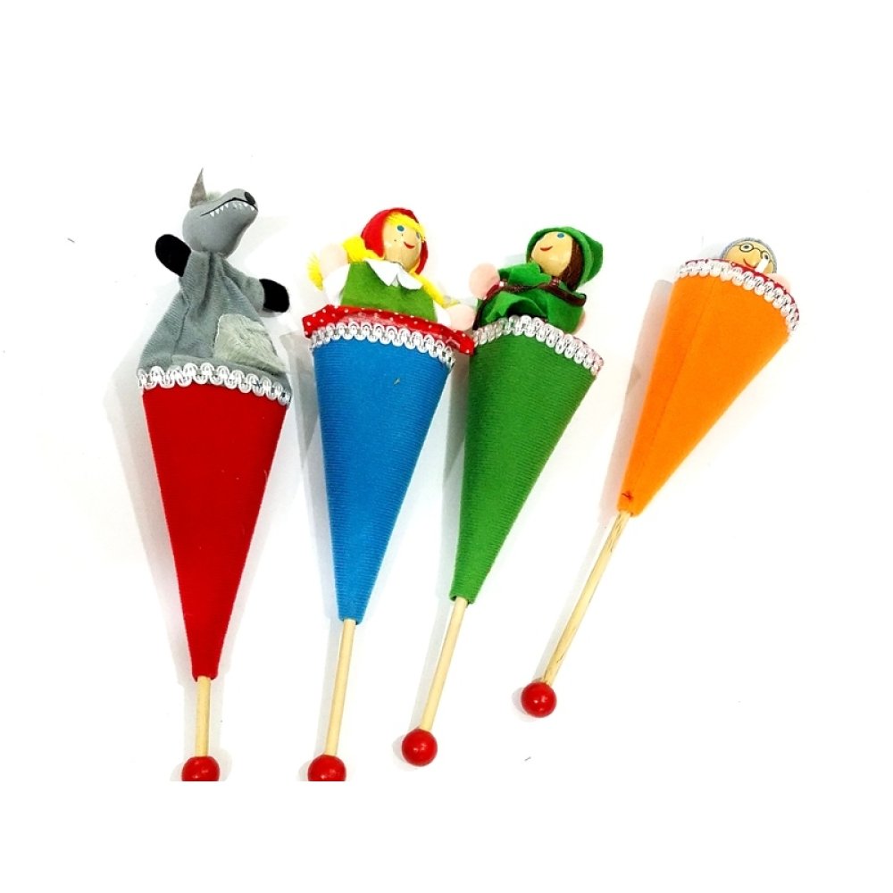 Toptan Kırmızı Başlıklı Kız Külah Kukla