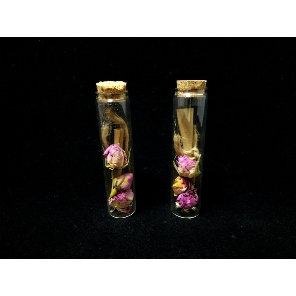 Toptan Kokulu Tomurcuk Güllü Fermanlı Aşk Şişesi