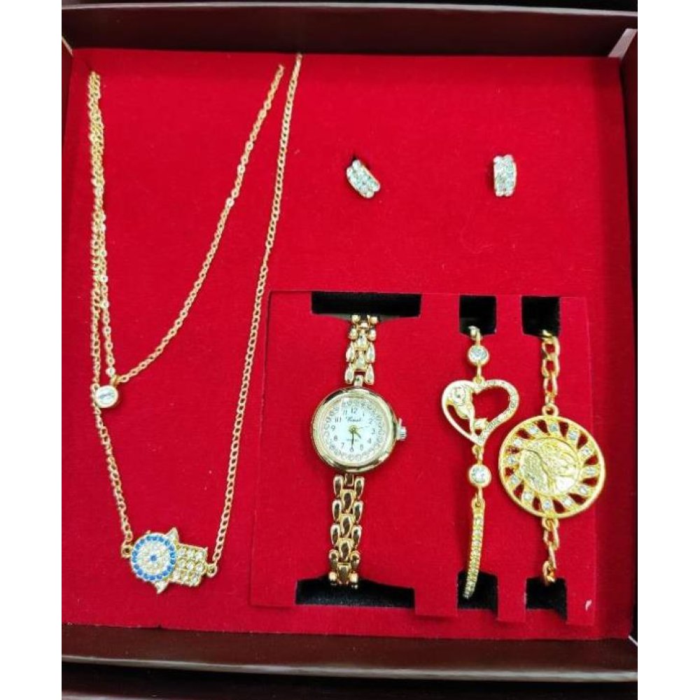 Toptan Kolye Saat Bileklik Küpe Set