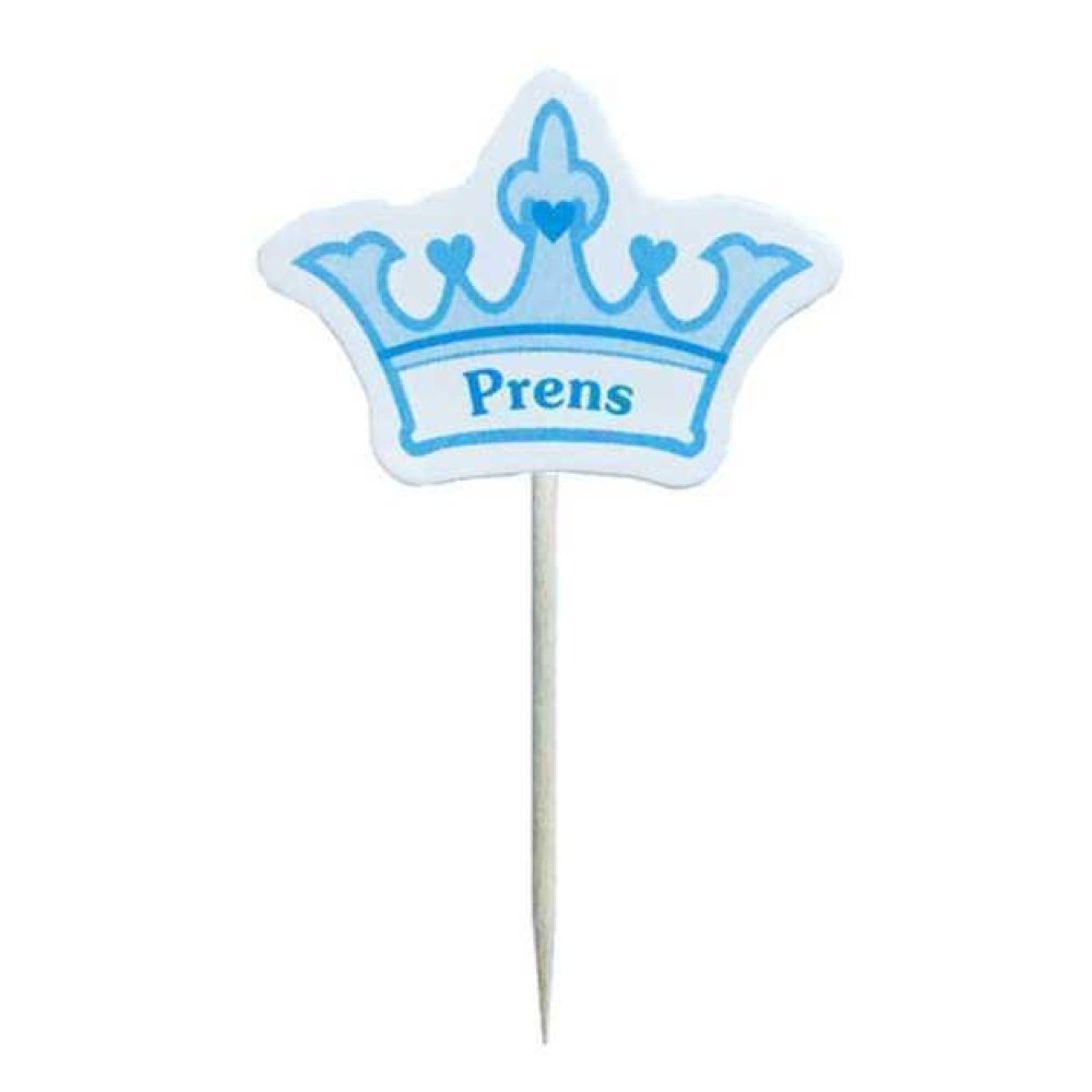 Toptan Kral Tacı Desenli Kürdan 20 adet