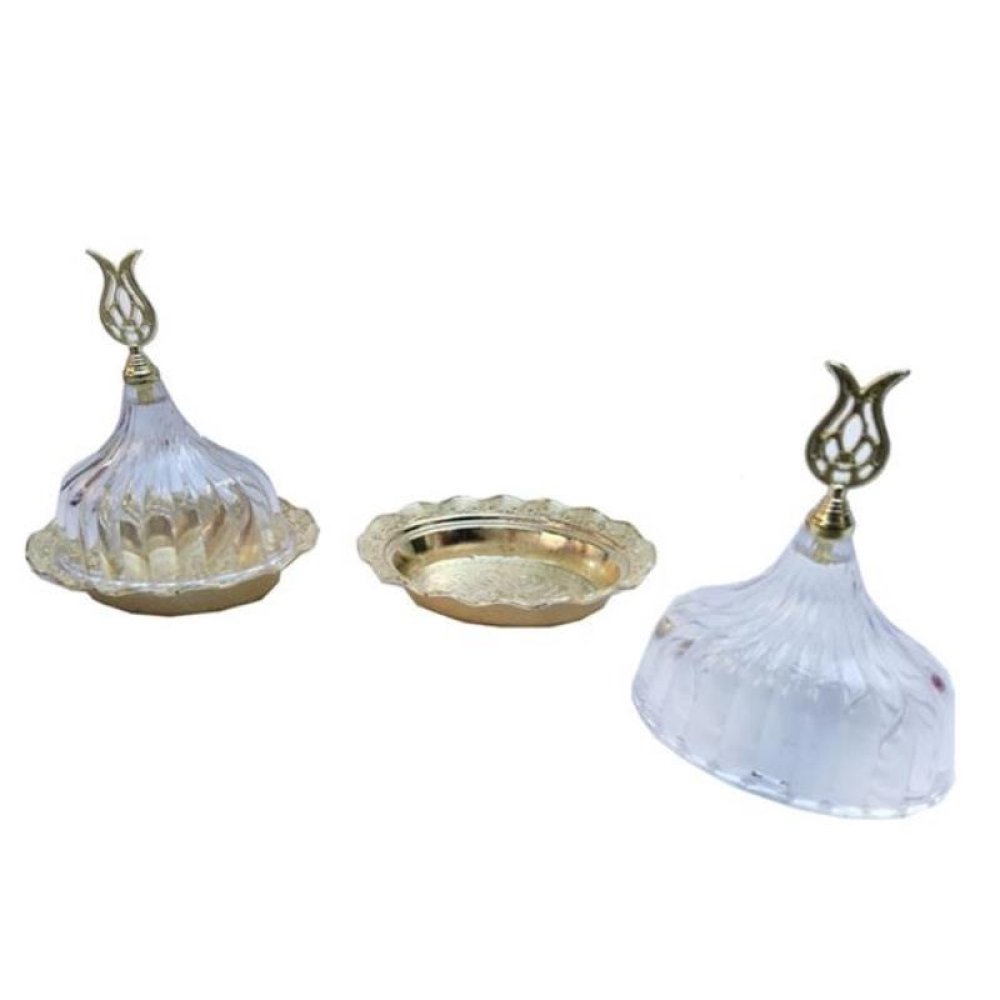 Toptan Kristal Kapaklı Kına Hatırası İçin Lokumluk Kutu