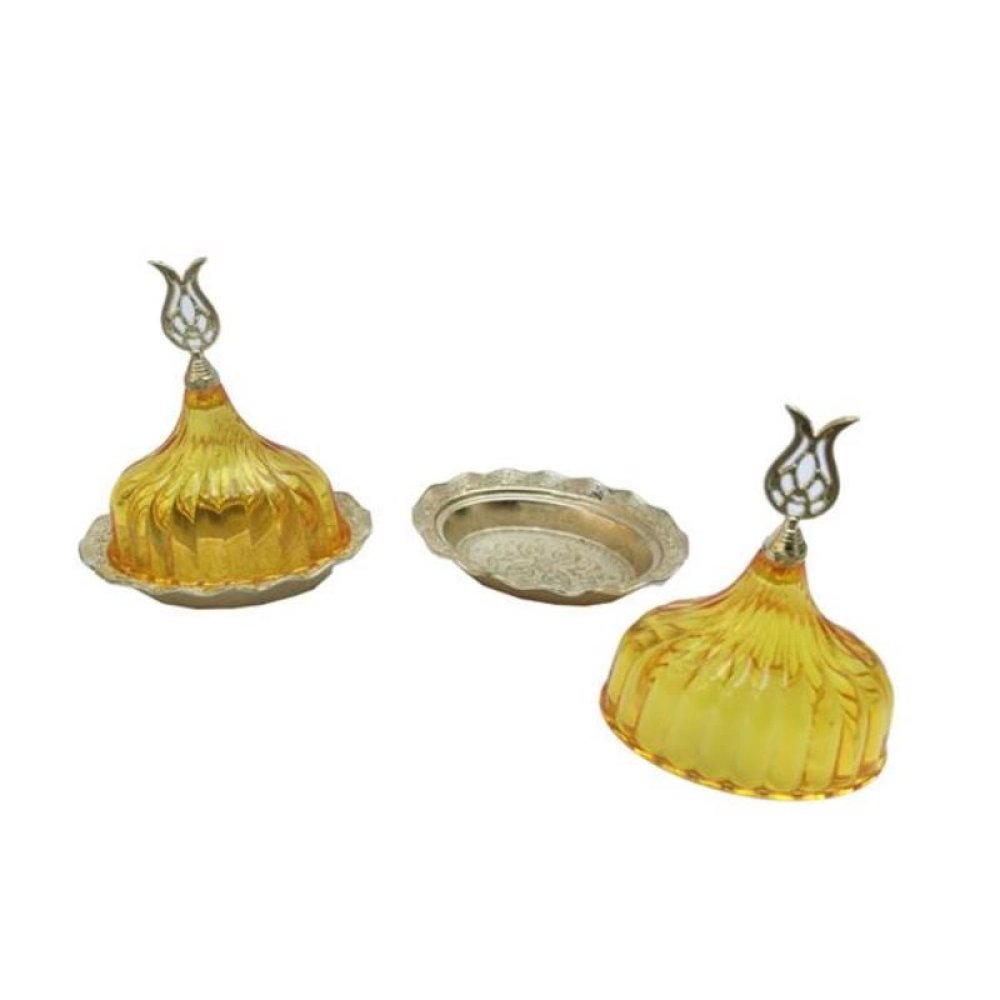 Toptan Kristal Kapaklı Kına Hatırası İçin Lokumluk Kutu