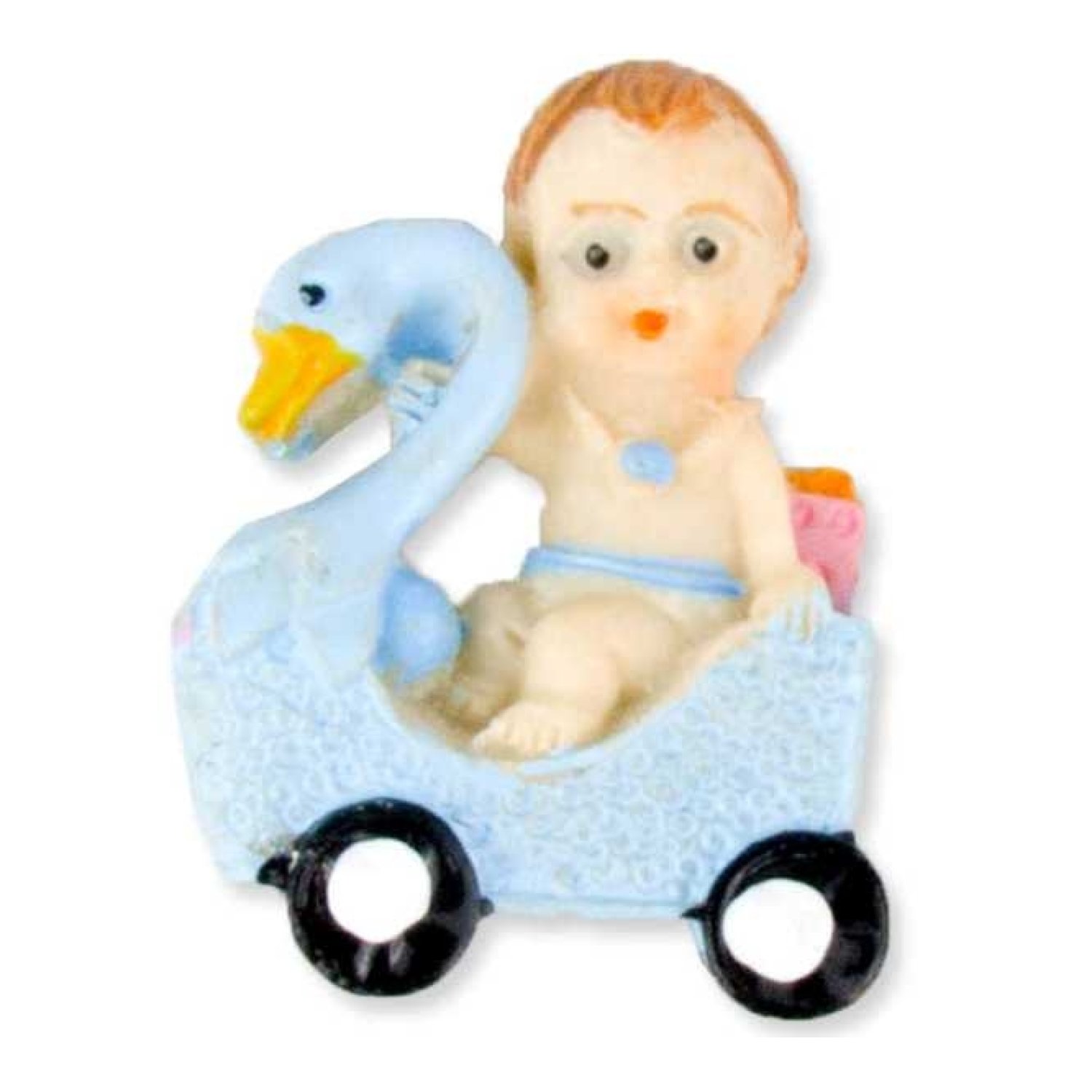 Toptan Kuğu Üstünde Bebek Pembe ve mavi Bebek Şekeri Malzemesi