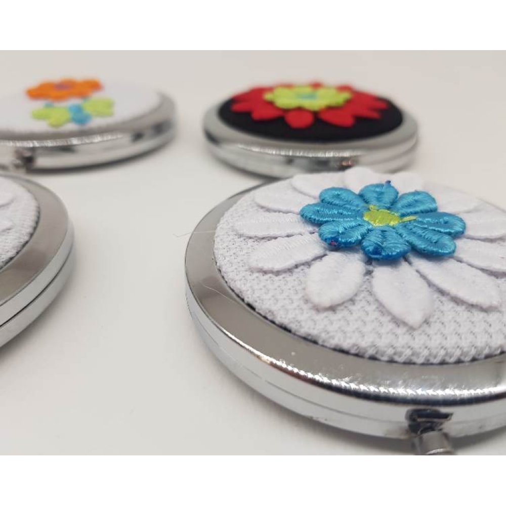 Toptan Kumaş Çiçek Makyaj Aynası