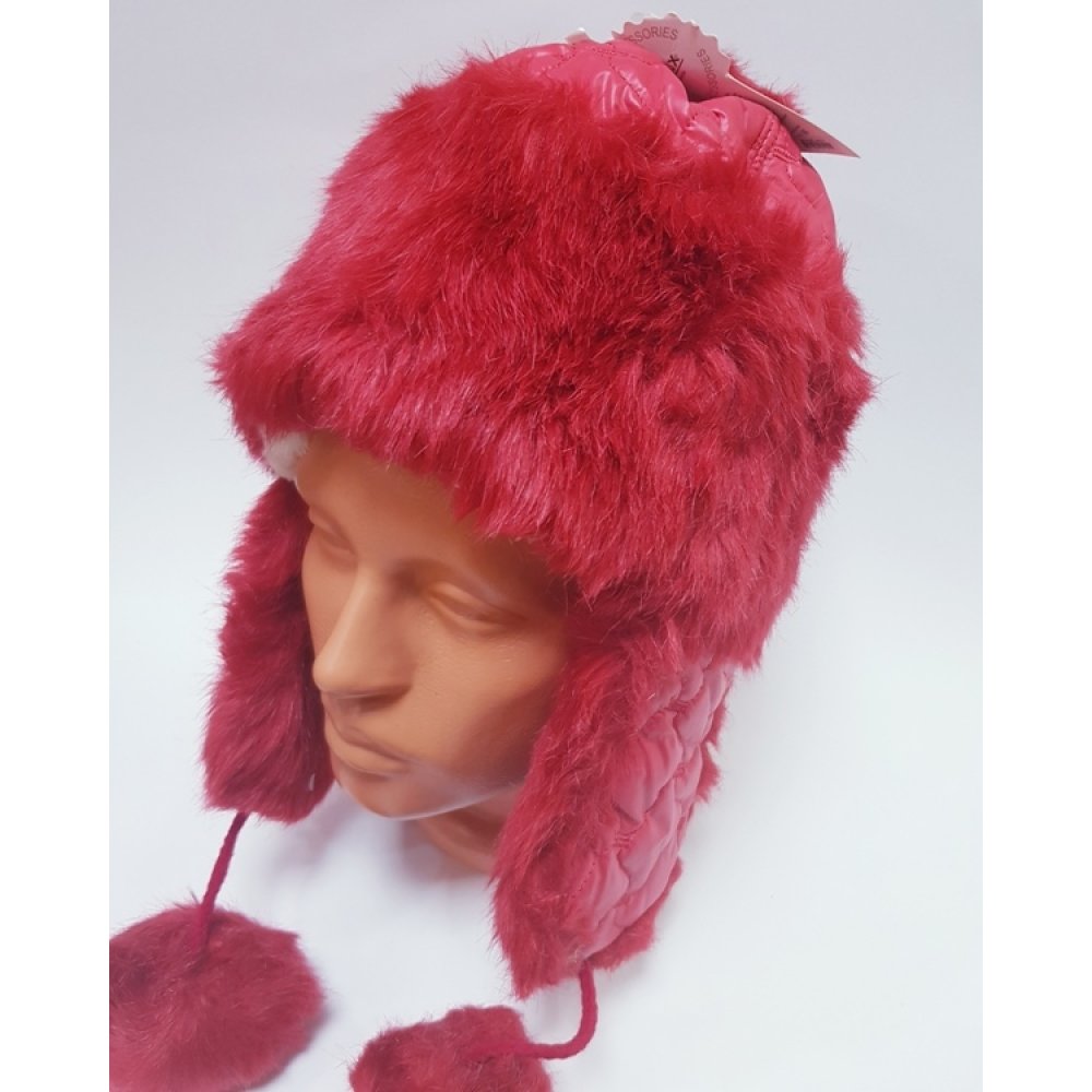 Toptan Kürklü Bayan Pilot Şapka