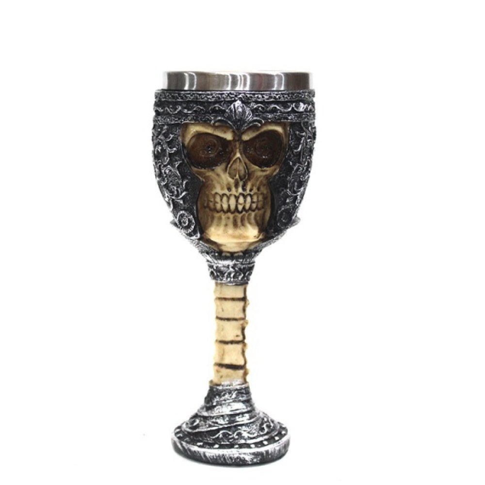 Toptan Kurukafa Zırhlı Şövalye Şarap Kadehi