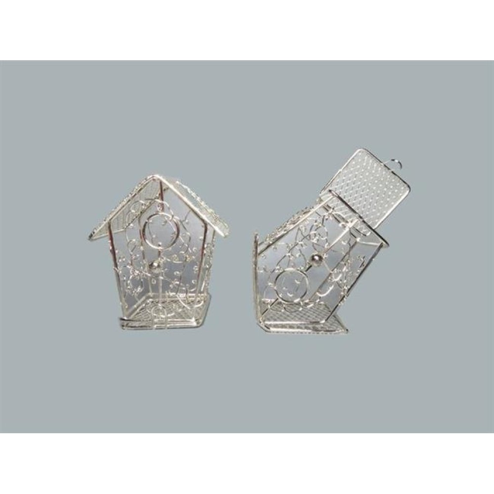 Toptan Kuş Yuvası Ev Modeli Tel Kafes Bebek Şekerleri