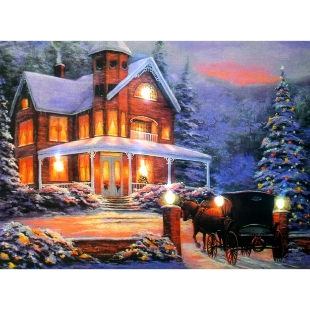 Led Işıklı Kanvas Tablo