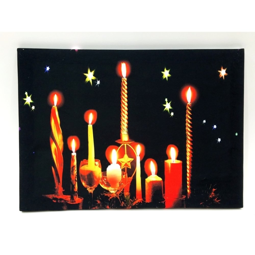 Led Işıklı Kanvas Tablo