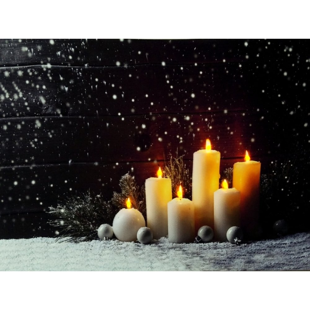 Led Işıklı Kanvas Tablo