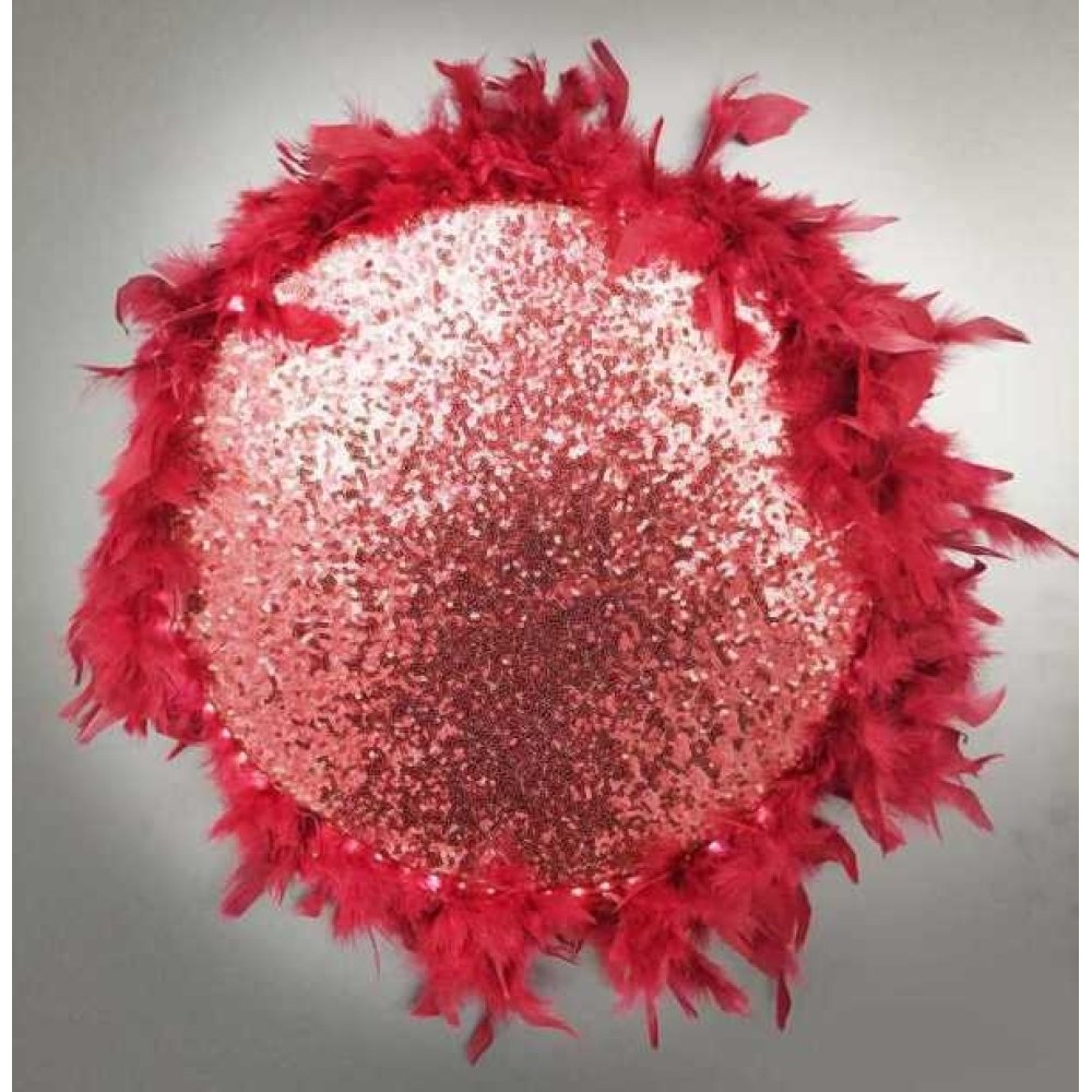 Toptan Led Işıklı Tüylü Gelin Tefi