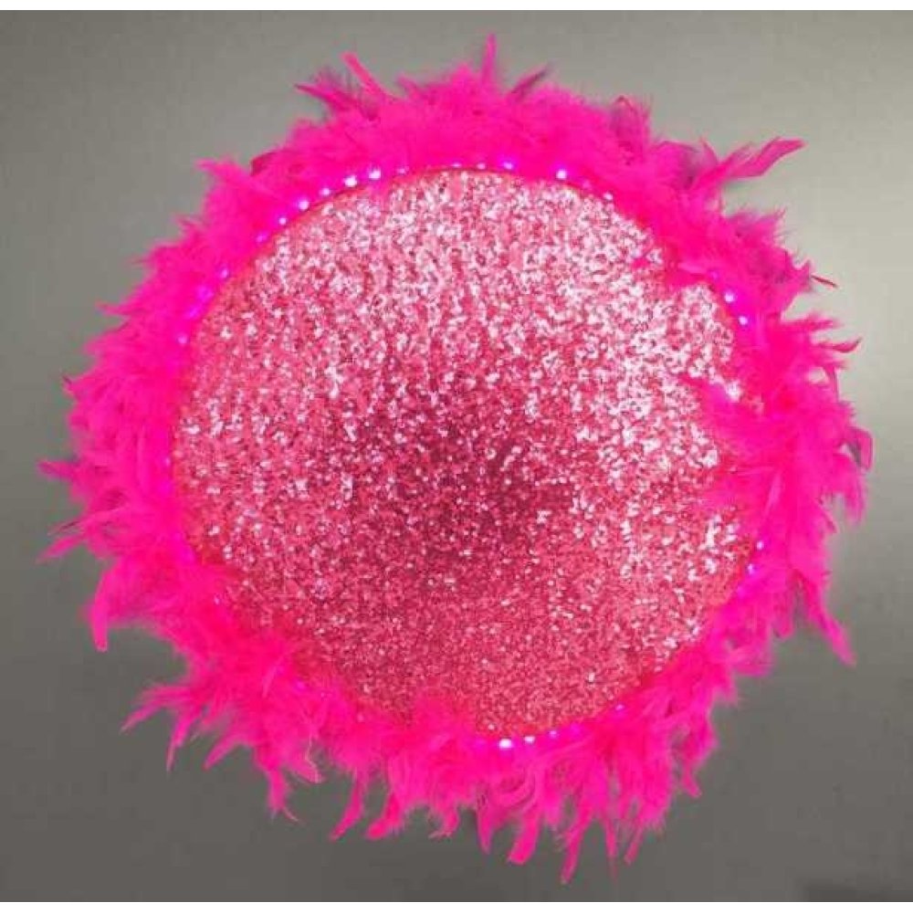 Toptan Led Işıklı Tüylü Gelin Tefi