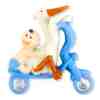 Toptan Leylekli Ve Bisikletli Magnetli Bebek