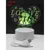 Toptan Love Yazılı Kalp Şeklinde Masa Üstü Lamba 3054