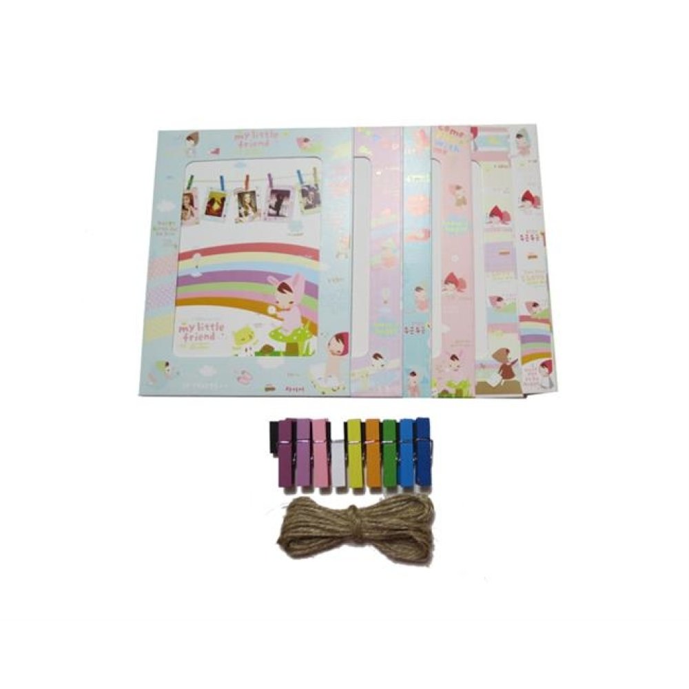 Toptan Mandallı İpe Asılan Fotoğraf Çerçeveleri