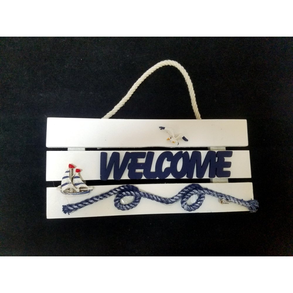 Toptan Marin Duvar Süsleri Welcome Yazısı Kapı Süsü