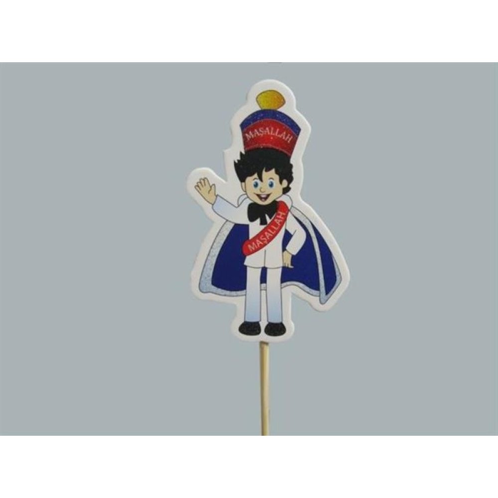 Toptan Maşallah Yazılı Sünnet Süsleri Çubuklar 10 adet
