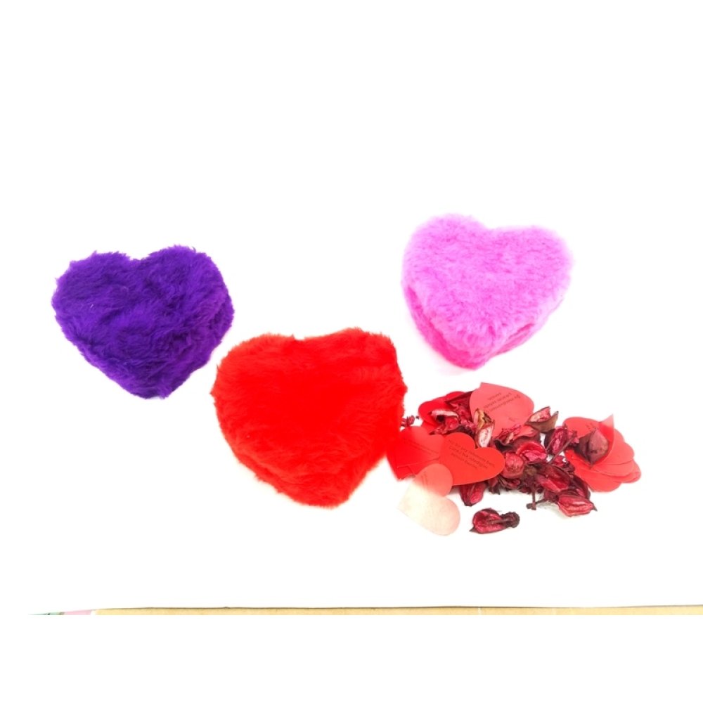 Toptan Mesajlı Kalp Peluş Hediye Kutusu