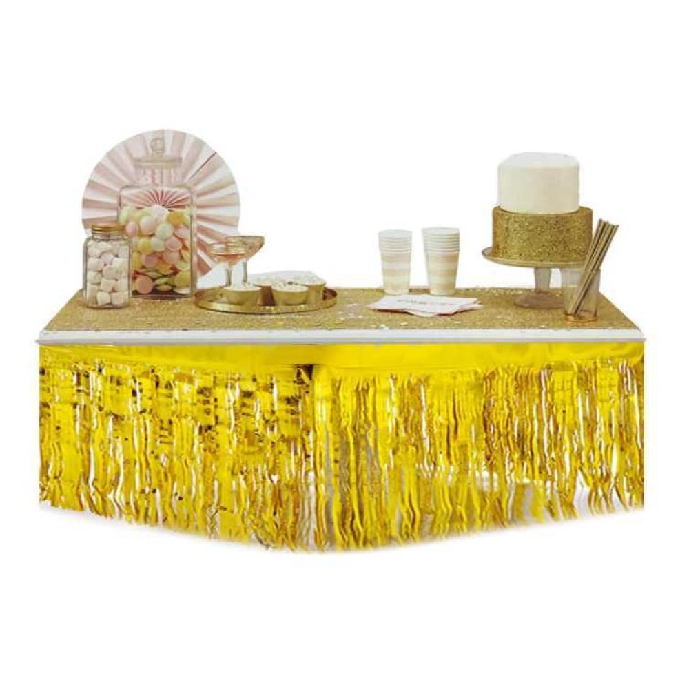 Toptan Metalize Masa Kenarı Eteği Fon Süsü