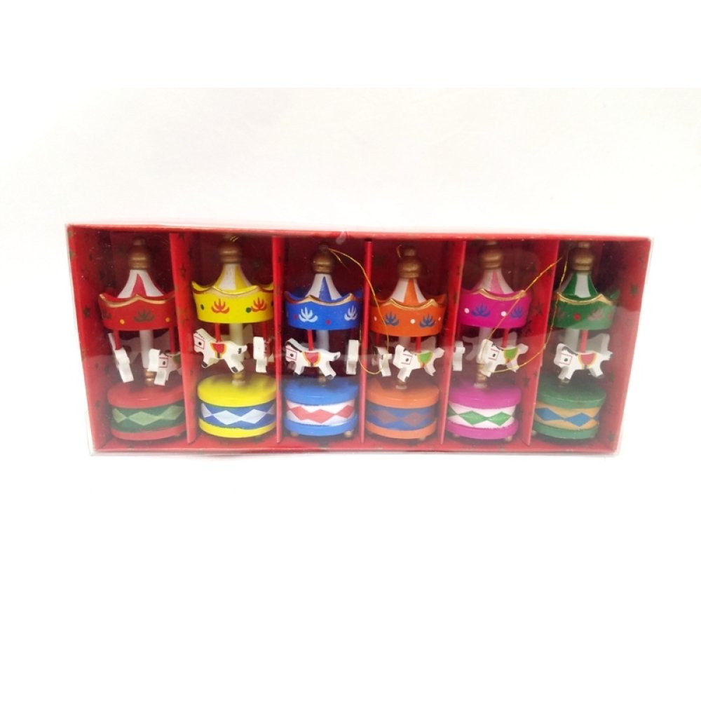 Toptan Mini Ahşap Atlı Karınca 6 Adet