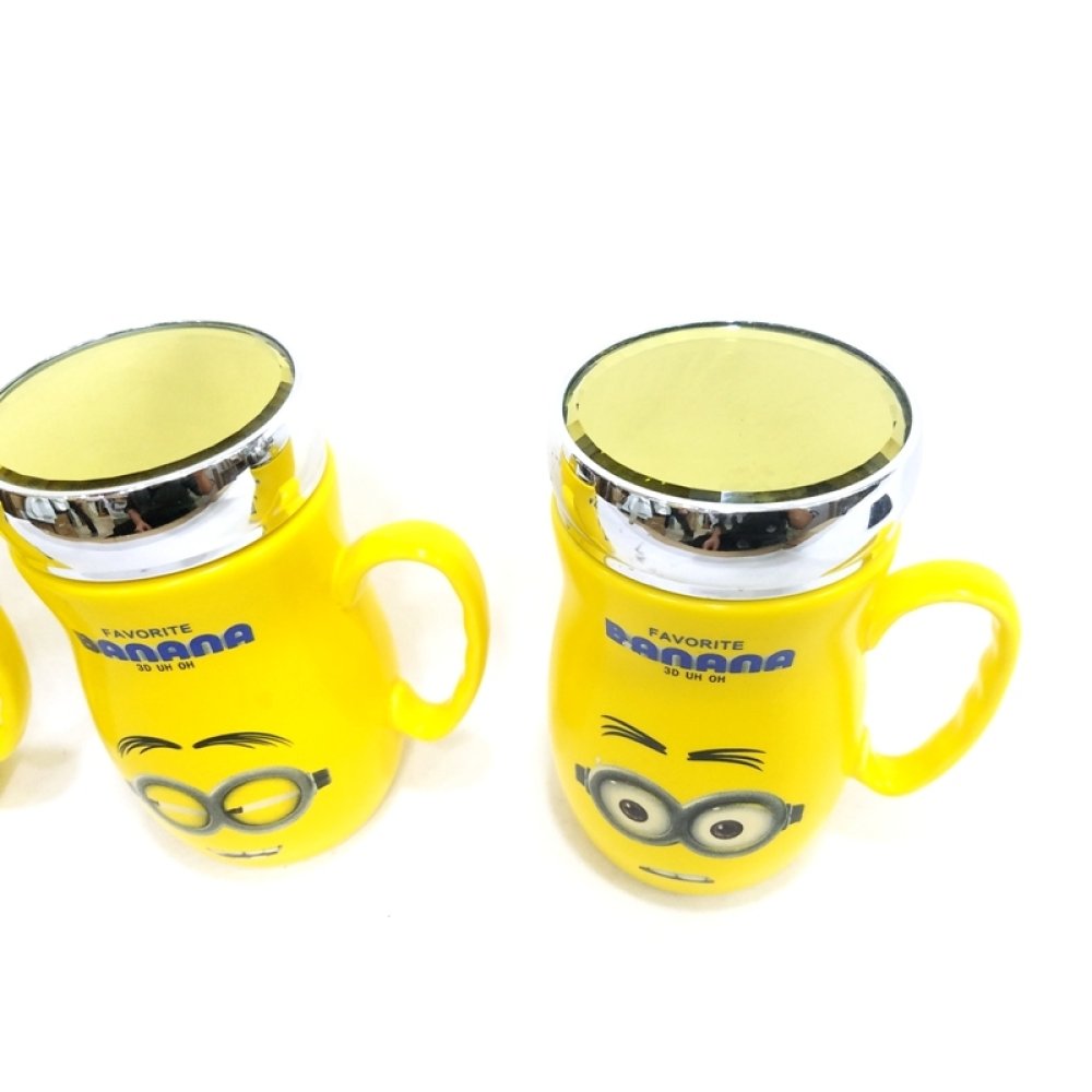 Toptan Minion Aynalı Kupa Bardak
