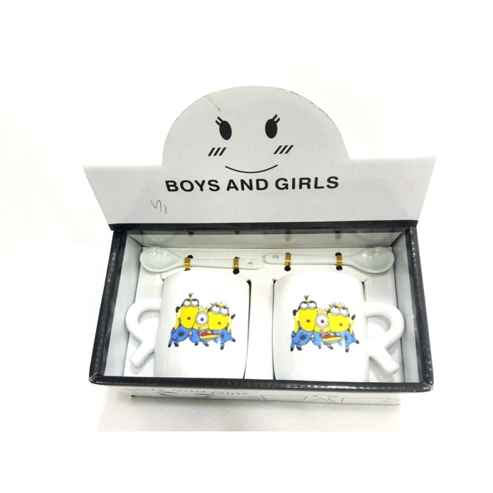 Toptan Minyon Tasarım İkili Kupa Bardak Set