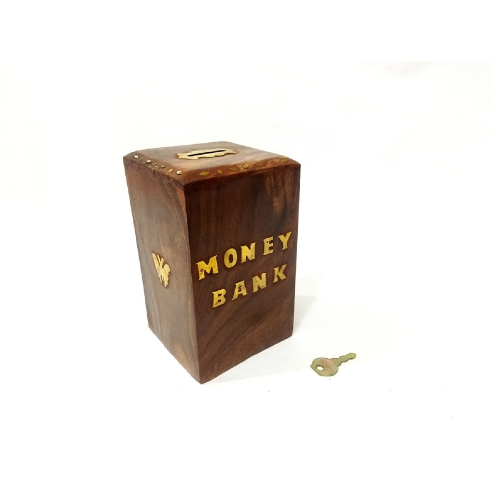 Toptan Money Bank Kumbara Ahşap Kumbara