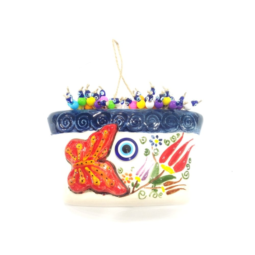 Toptan Nazar Boncuklu Cam Duvar Süsü