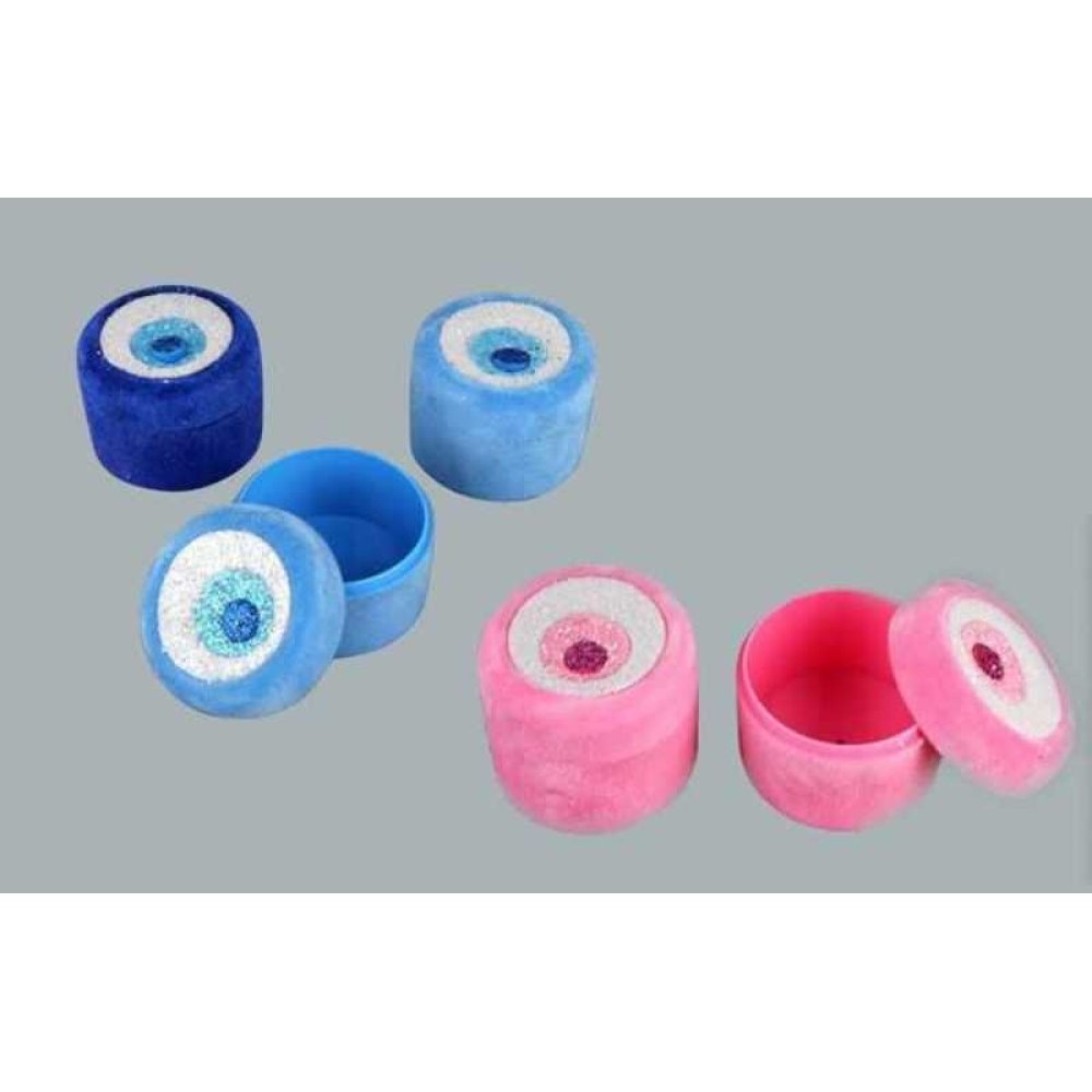 Toptan Nazar Boncuklu Kadife Kutu