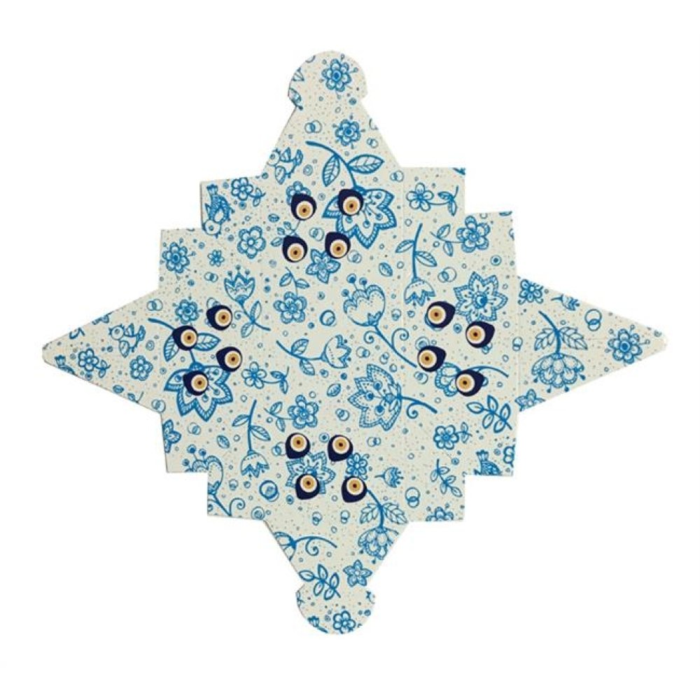 Toptan Nazar Boncuklu Lokumluk Katlanan Karton Kutu 50 adet