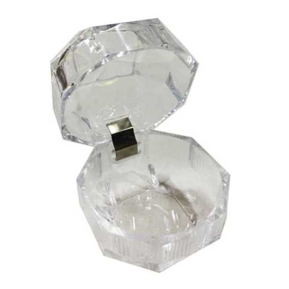 Toptan Nikah Şekeri Malzemesi Köşeli Akrilik Kutu 5x5 cm