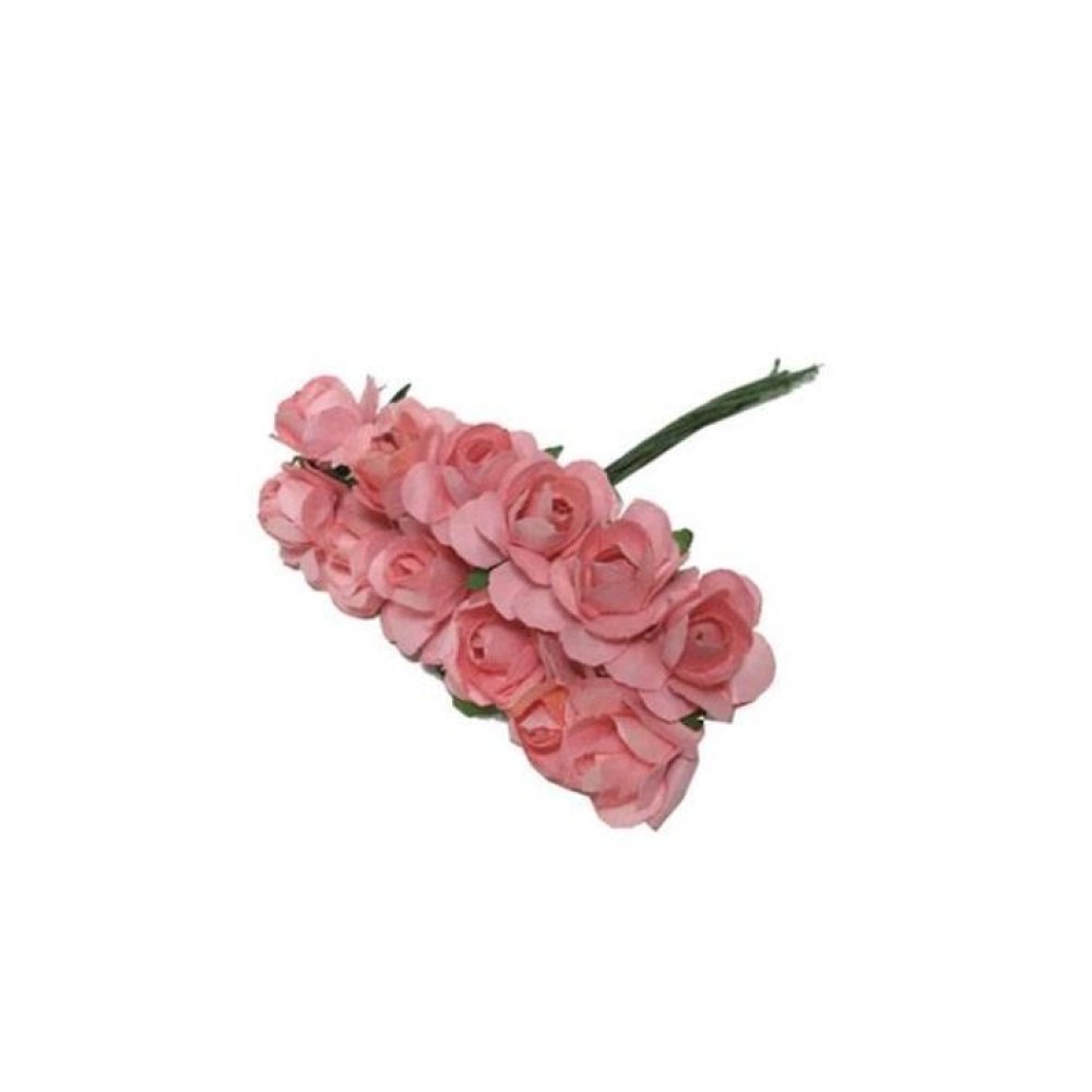 Toptan Nikah Şekeri Süsleme Çiçekleri Kağıttan Orta Boy Gül Çİçek 144 adet