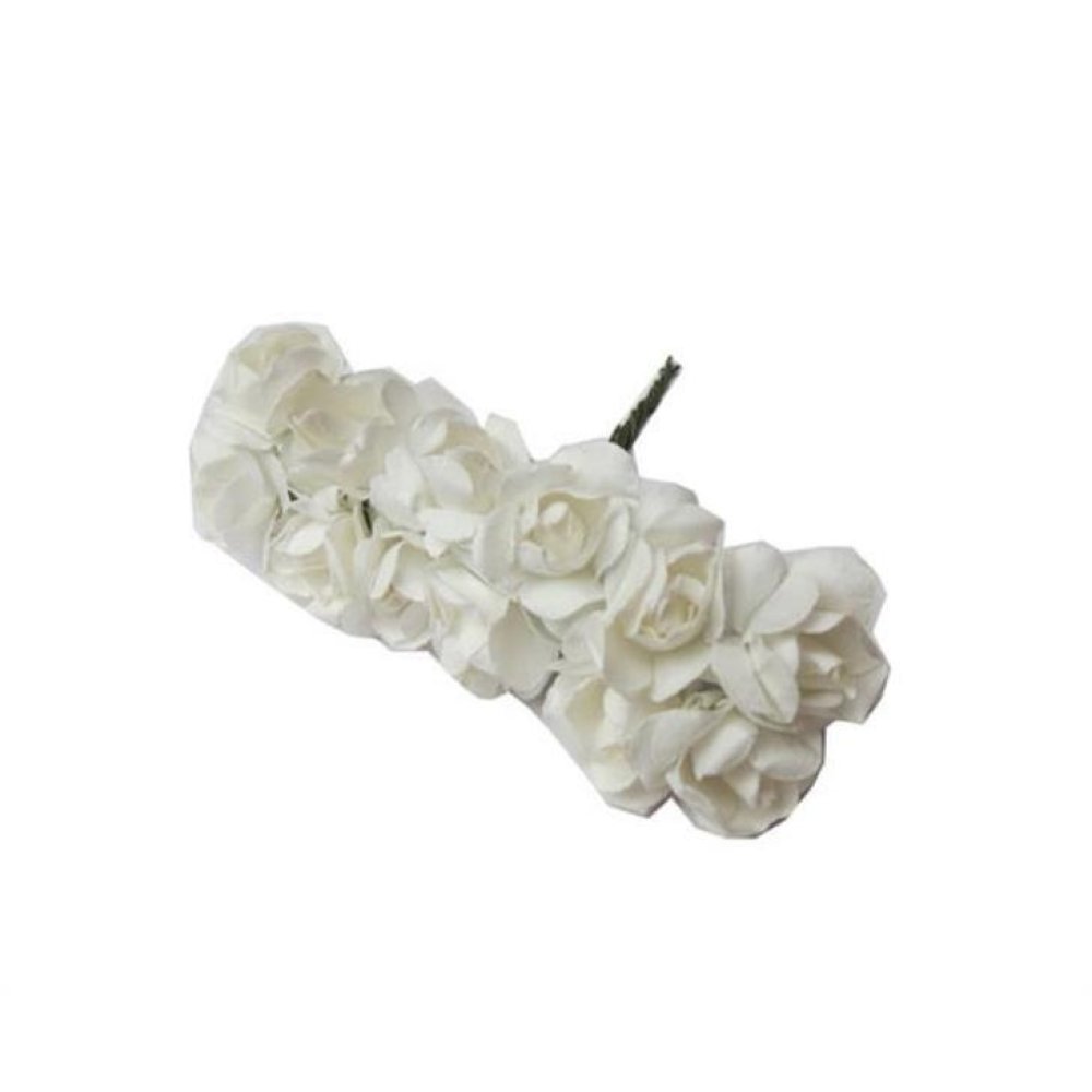 Toptan Nikah Şekeri Süsleme Çiçekleri Kağıttan Orta Boy Gül Çİçek 144 adet