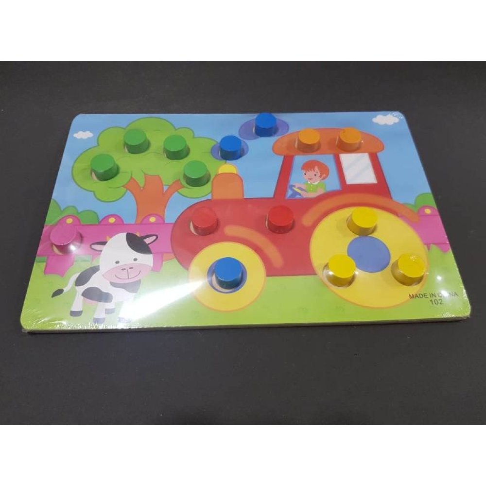 Toptan Öğretici Tutmalı Ahşap Puzzle