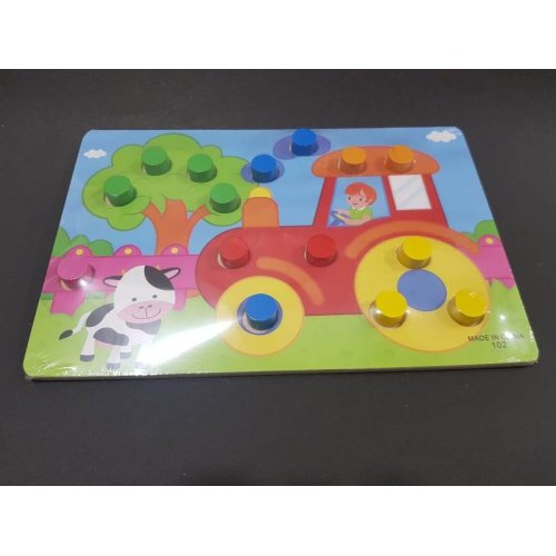 Toptan Öğretici Tutmalı Ahşap Puzzle