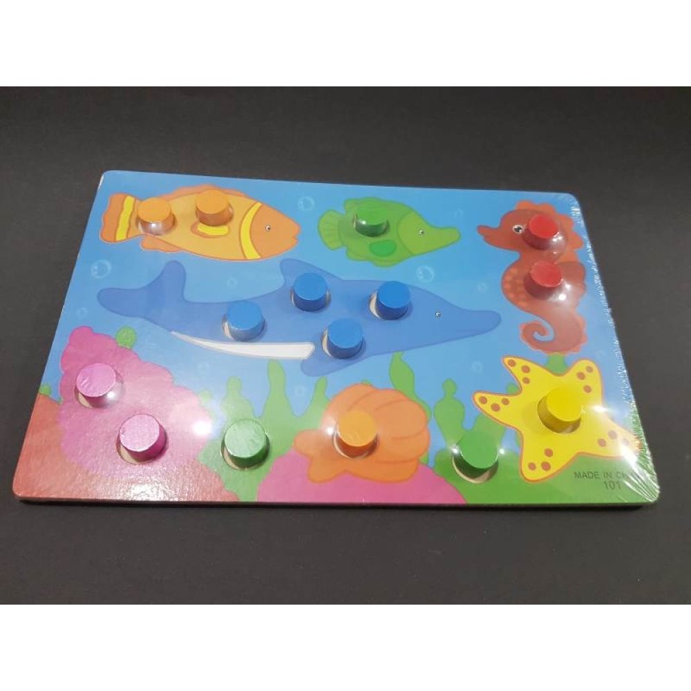 Toptan Öğretici Tutmalı Ahşap Puzzle