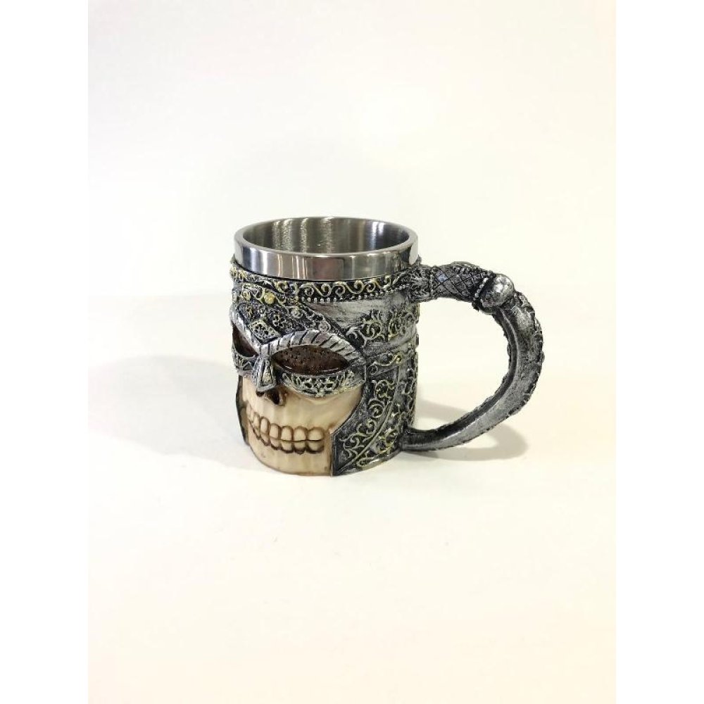 Toptan Orta Çağ Kuru Kafa Tasarımlı Kadeh