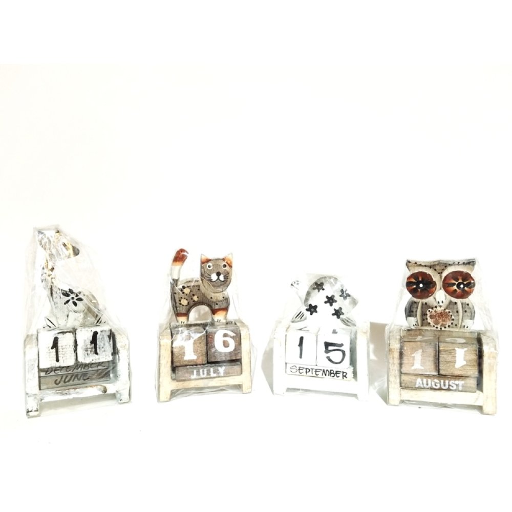 Toptan Otantik Hediyelik Masaüstü Ahşap Takvim