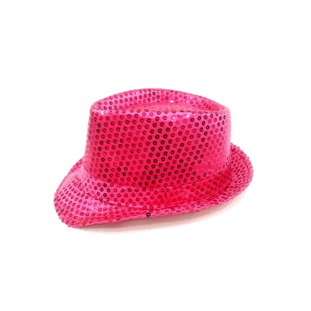 Toptan Parlak Pullu Fötr Şapka