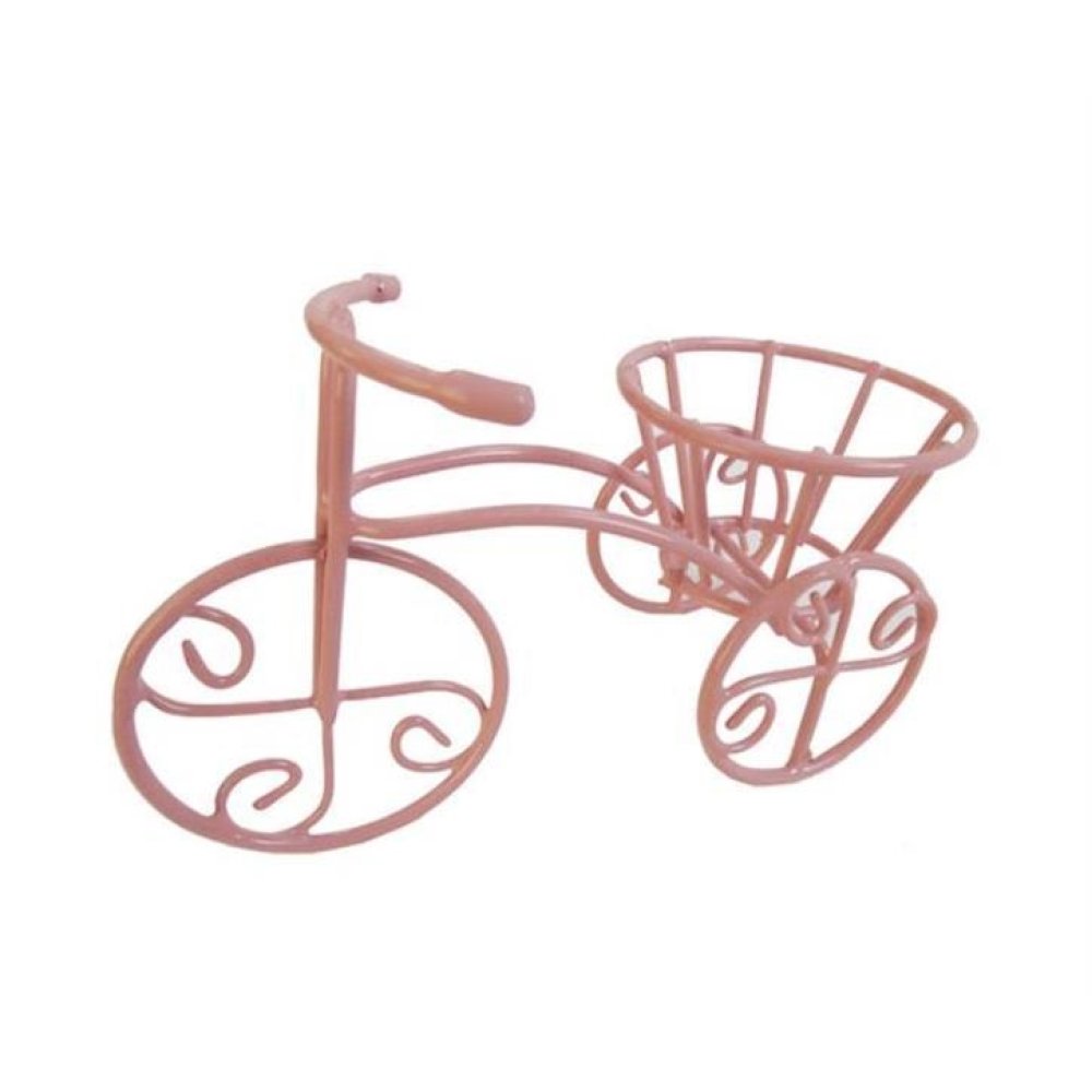 Toptan Pembe Mavi Renk Bebek Şekeri Malzemeleri Sepetli Tel Bisiklet