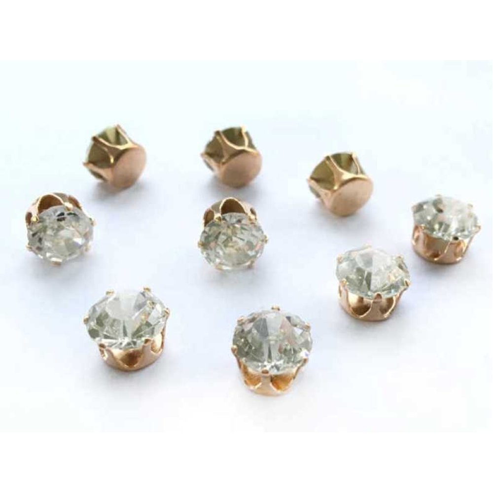 Toptan Pırlanta Tek Taş Modeli Süsleme Taşı 10 mm