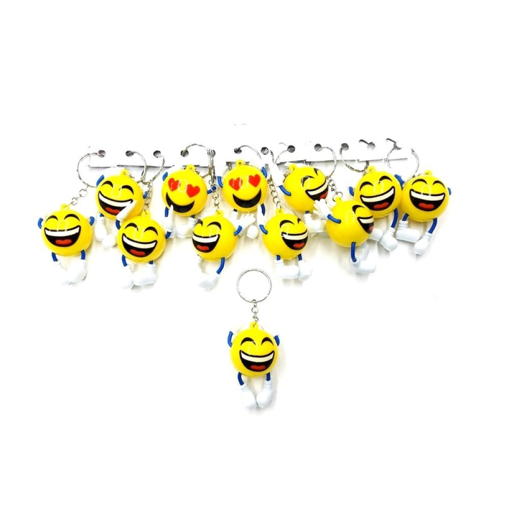 Toptan Plastik Emoji Anahtarlık Promosyon